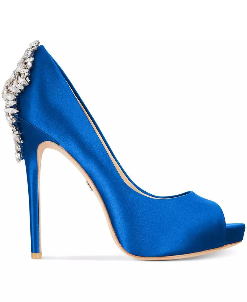 Badgley Mischka Women's Kiara Peep Toe Evening Pumps 2