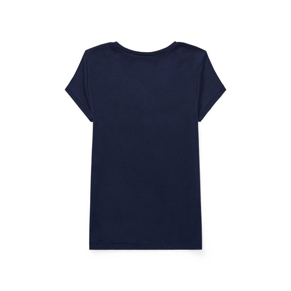 Polo Ralph Lauren Big Girls Cotton Jersey V-Neck T-shirt