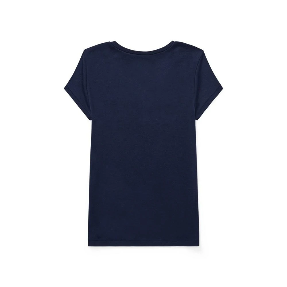 Polo Ralph Lauren Big Girls Cotton Jersey V-Neck T-shirt 2