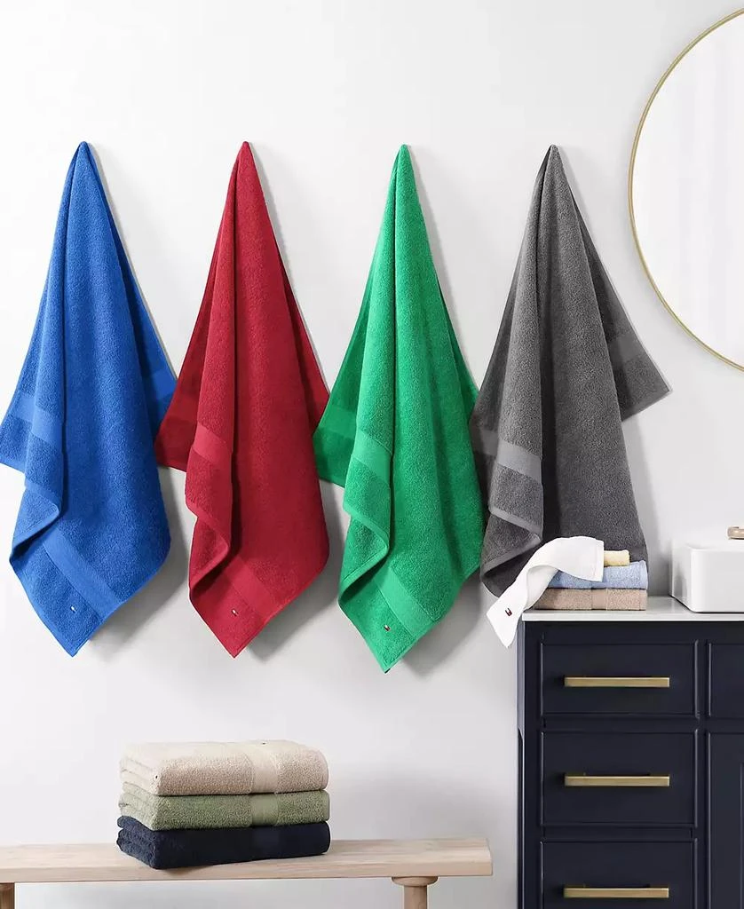 Tommy Hilfiger Modern American Solid Cotton Bath Towel, 30" x 54" 13