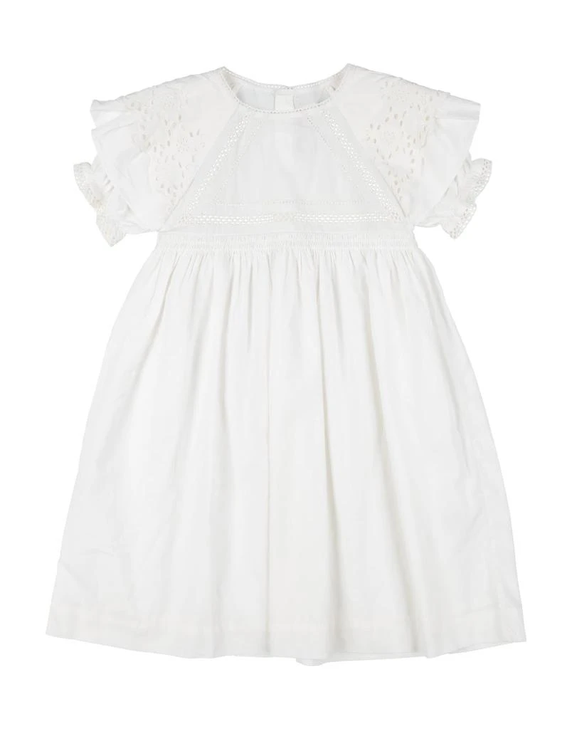 white christmas dresses Jette dress in cherry jacquard denim • Bonpoint