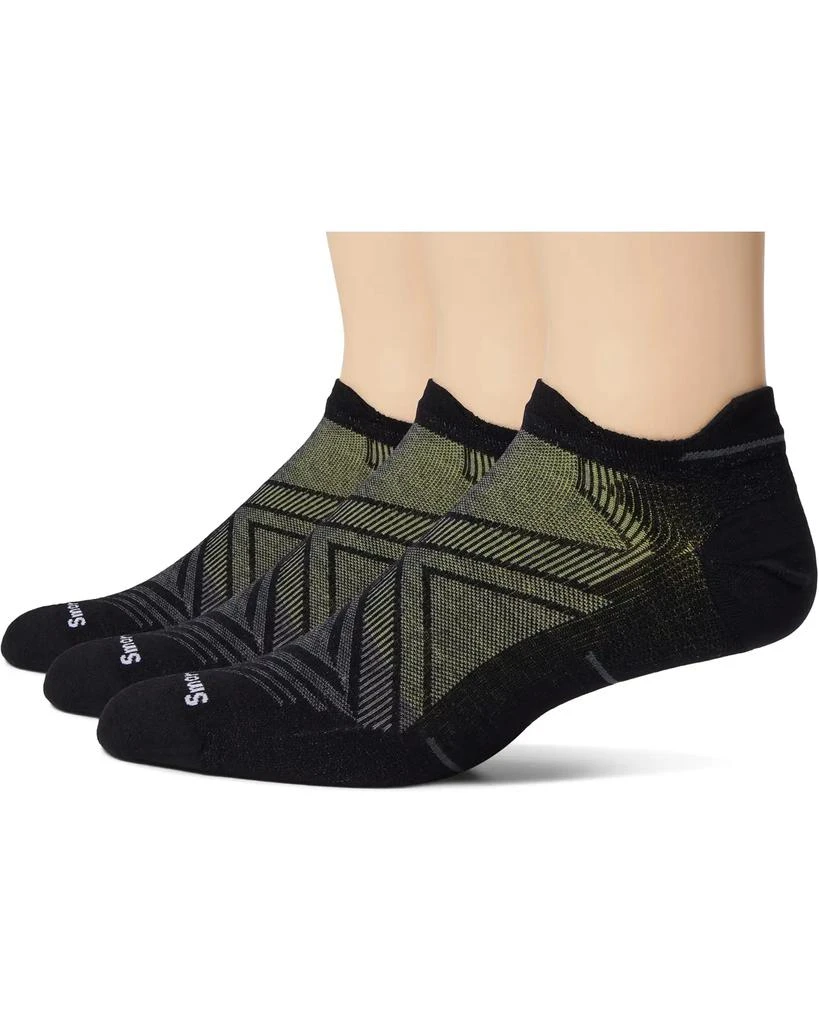 SmartWool Men's Smartwool Run Zero Cushion Low Ankle Socks 3-Pack 1