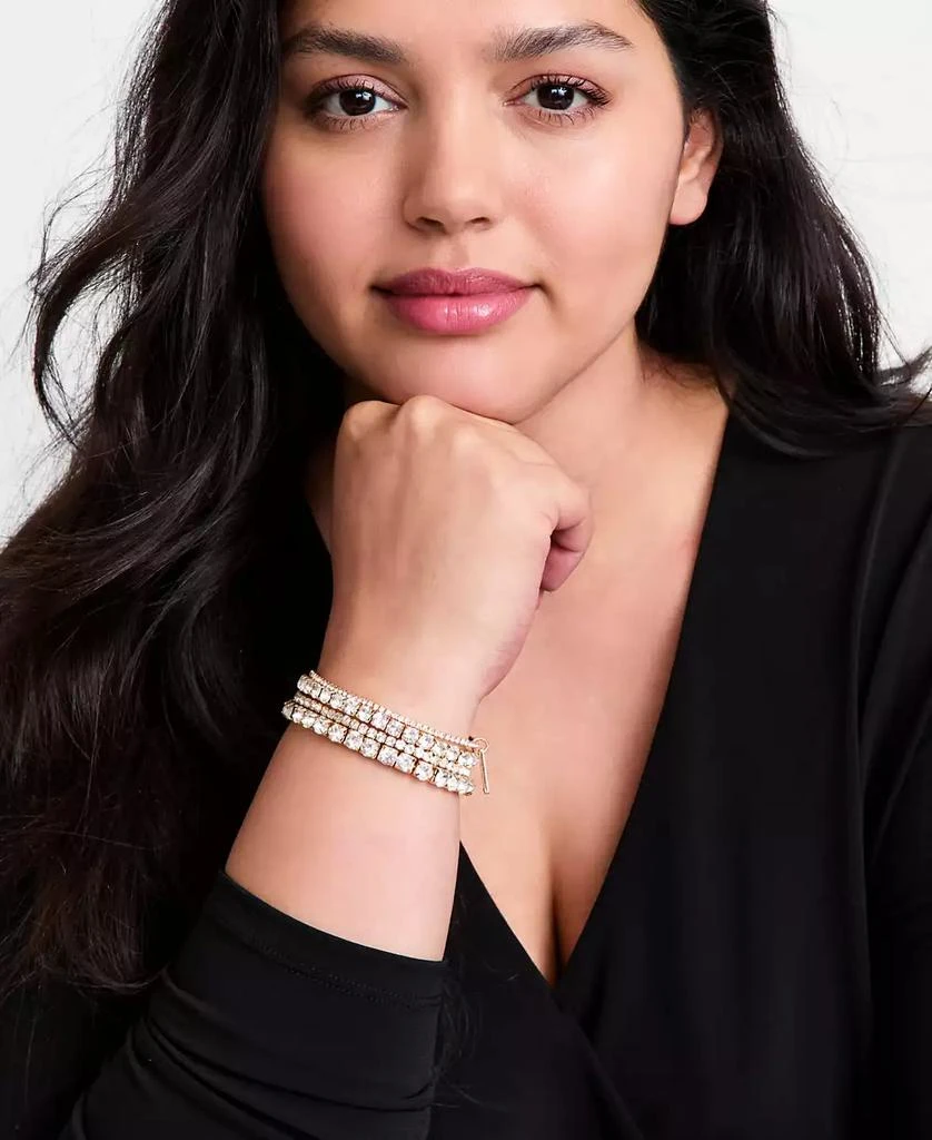 INC International 4-Pc. Set Crystal Stretch Bracelets, Macy
s Exclusive 3