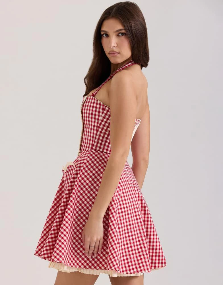 knee length dresses for ladies Providence Mixed Gingham Mini Dress main image 0