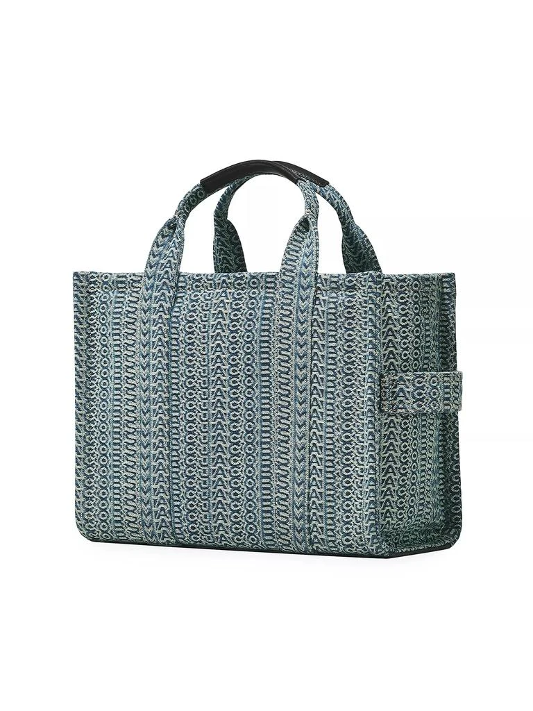 Marc Jacobs The Washed Monogram Denim Medium Tote Bag 5