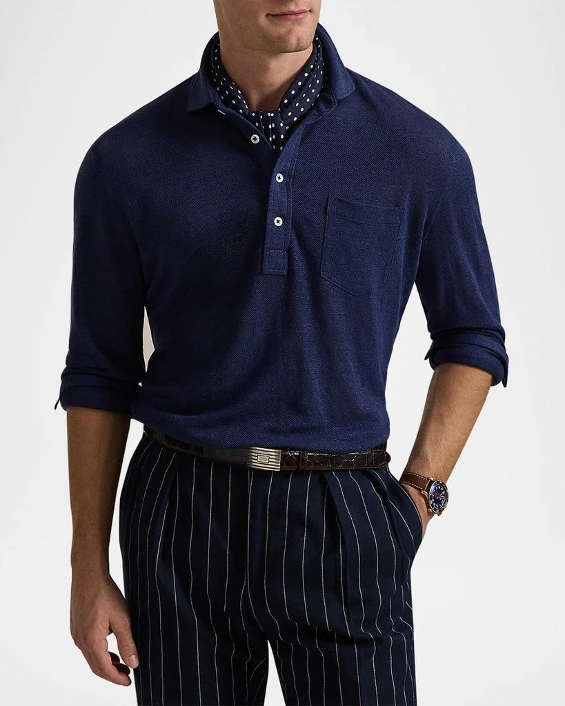 Ralph Lauren Men's Linen Mesh Polo Shirt 4