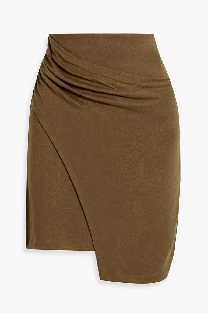 Vince Draped jersey mini skirt