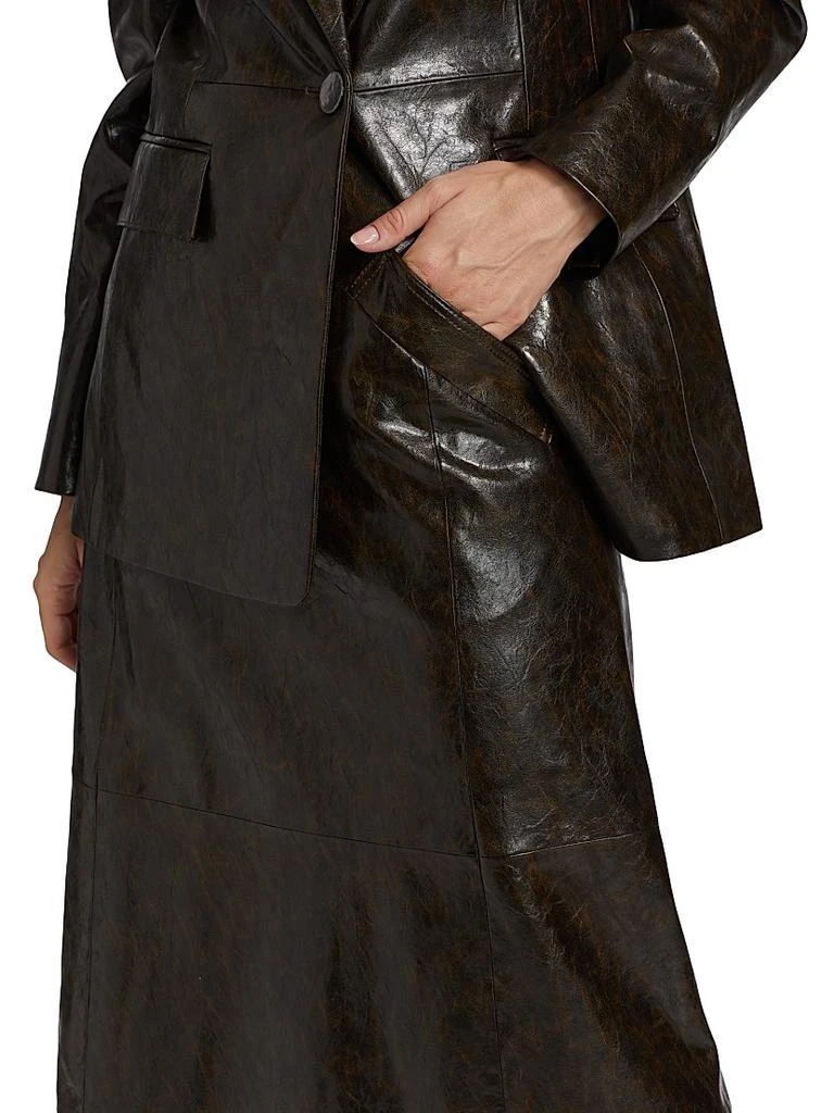 Kobi Halperin Zadie Faux Leather Midi-Skirt 6