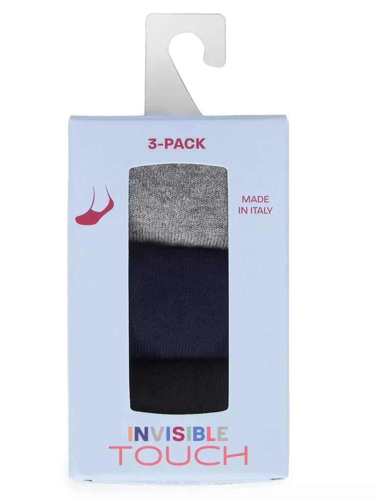 Marcoliani Invisible Touch 3-Pair No-Show Sock Set 2