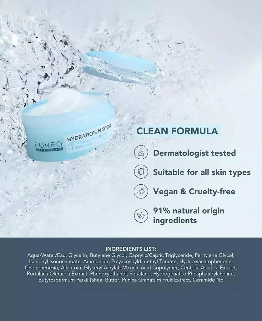 Foreo For EveryOne Hydration Nation Ceramide Gel Moisturizer, 2 oz. 3