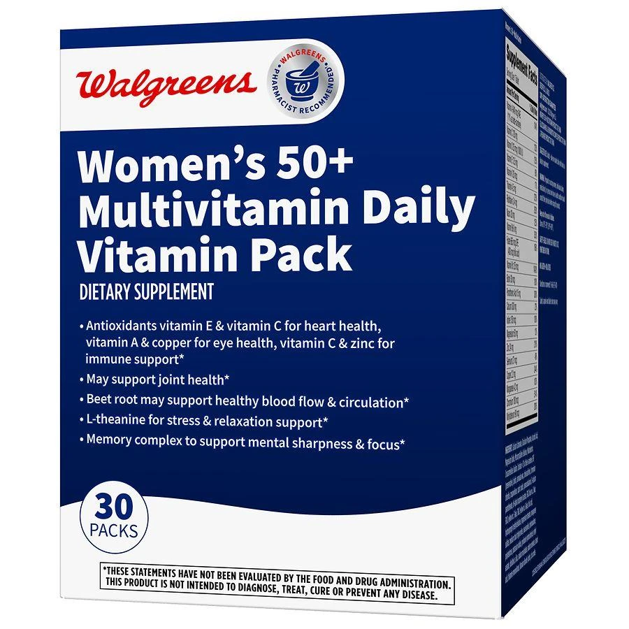 Walgreens Women's 50+ Multivitamin Daily Vitamin Pack 1