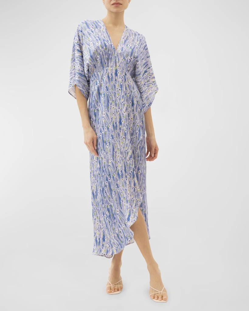 Jaline Katherine Peacock Maxi Dress 1
