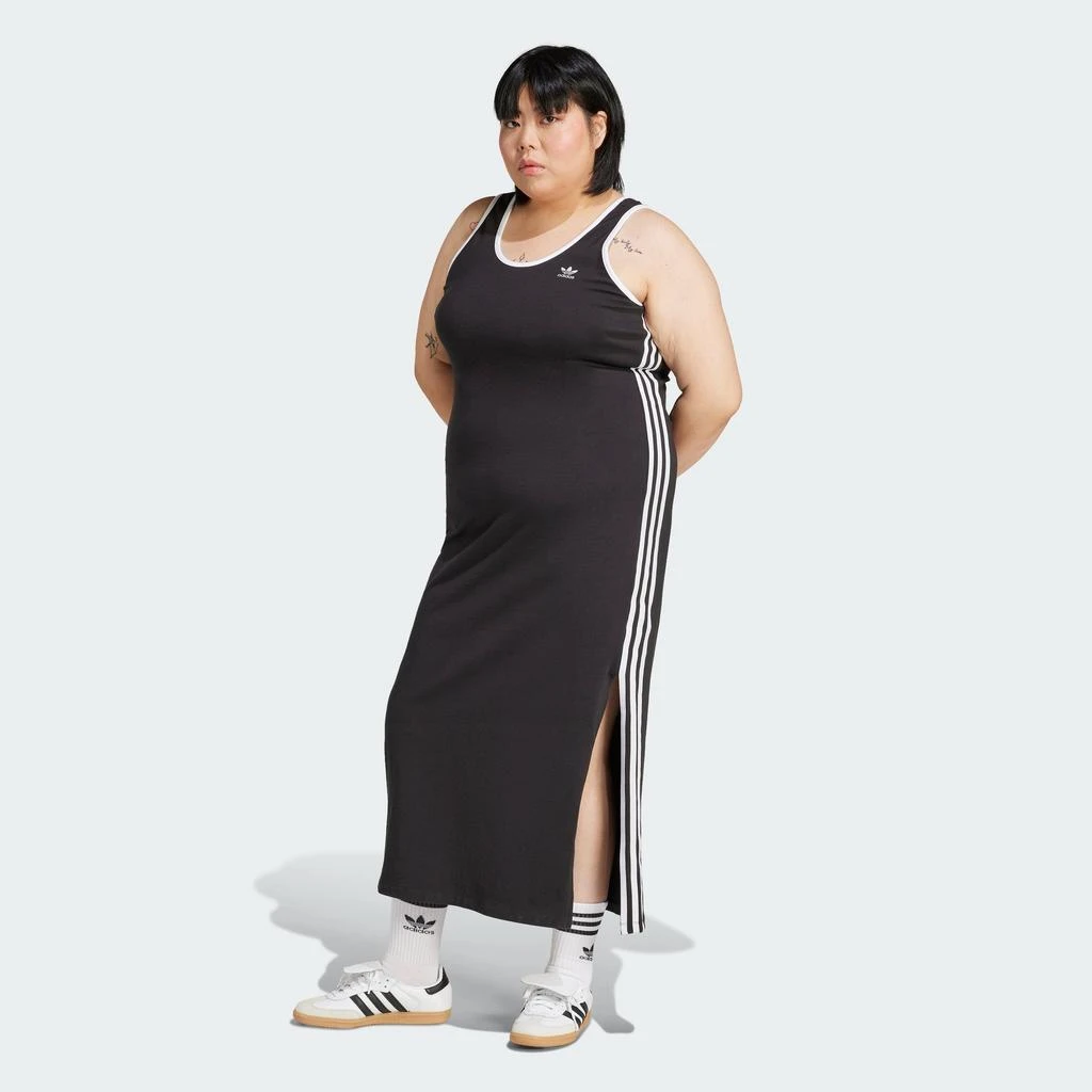 Adidas Women
s  Adicolor 3-Stripes Tank Dress Maxi (Plus Size)