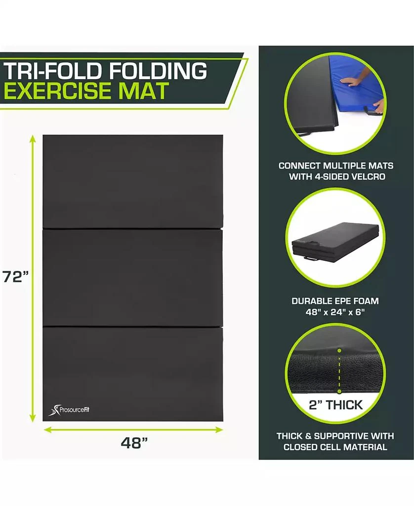 ProsourceFit Tri-Fold Folding Exercise Mat 4