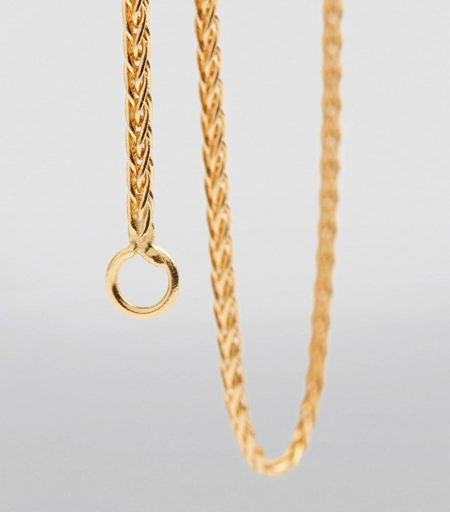 Azlee Yellow Gold Thin Wheat Chain 5