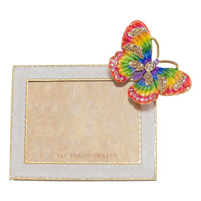 Jay Strongwater Nova Butterfly Frame, 3" x 4"