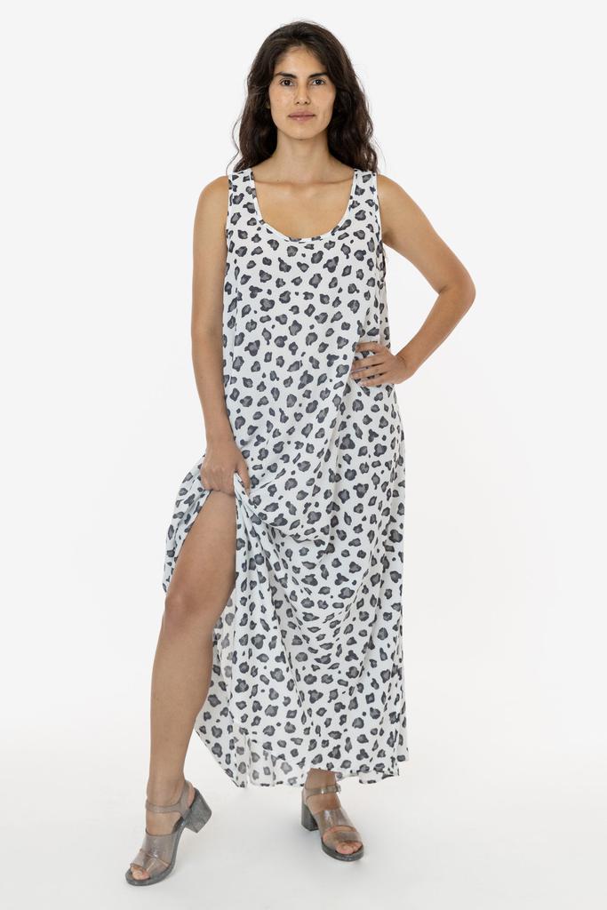 Los Angeles Apparel RPR02 - Rayon A-Line Maxi Dress