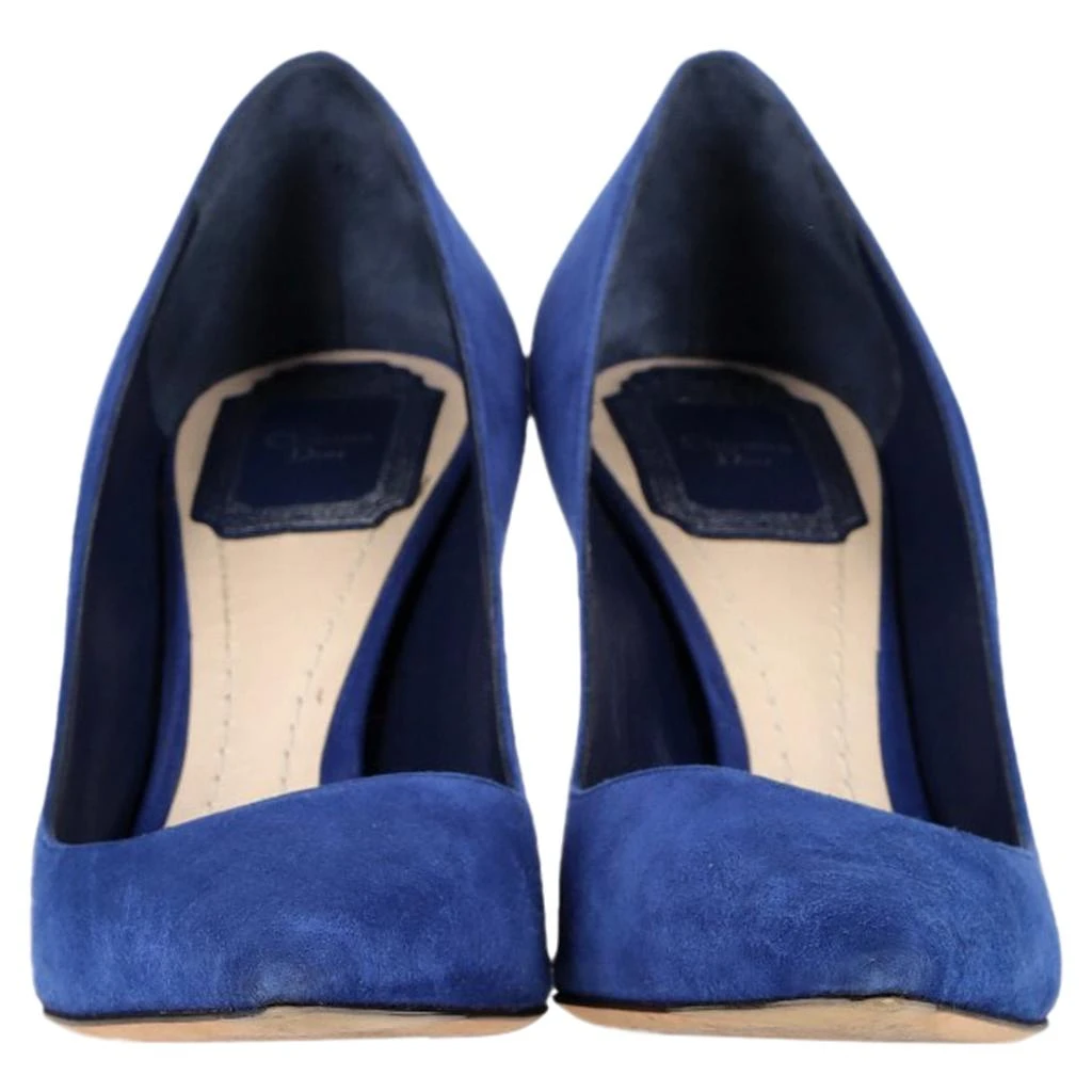 Dior Graded Heel Pumps in Blue Suede Calfskin 2