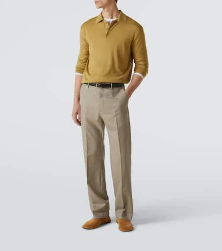 AMI Wool and silk polo sweater 2