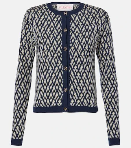 Valentino Toute La V virgin wool cardigan 1