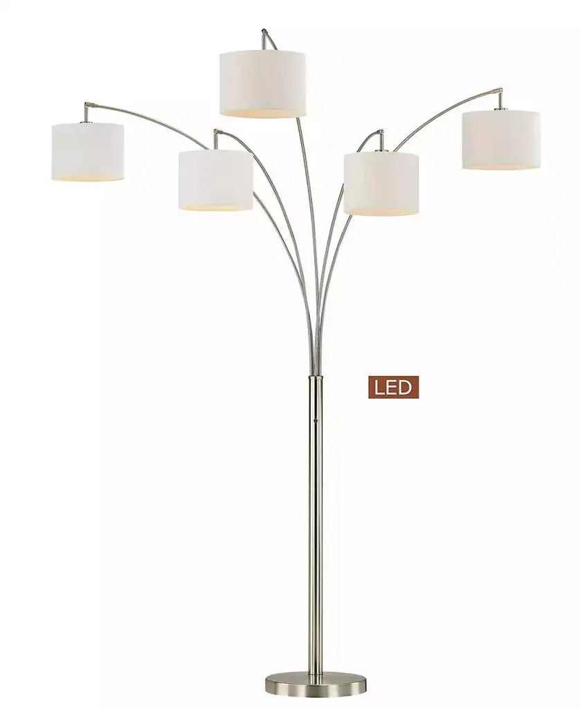 Artiva USA Lucianna 83" 5-Arch LED Floor Lamp with Dimmer