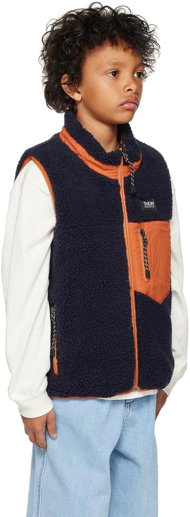Taion Kids Navy & Orange Reversible Vest 4