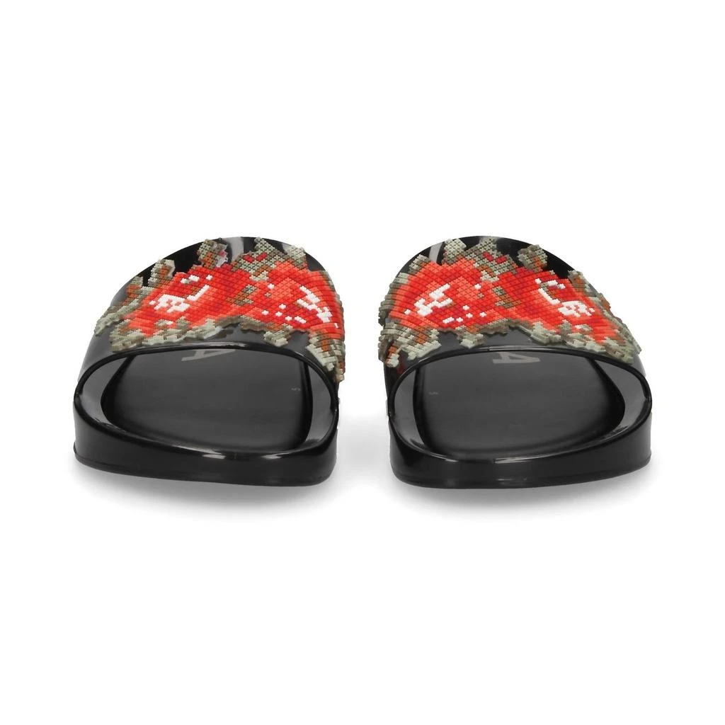 Melissa Women's Flower Beach Slide In Black Onyx 3