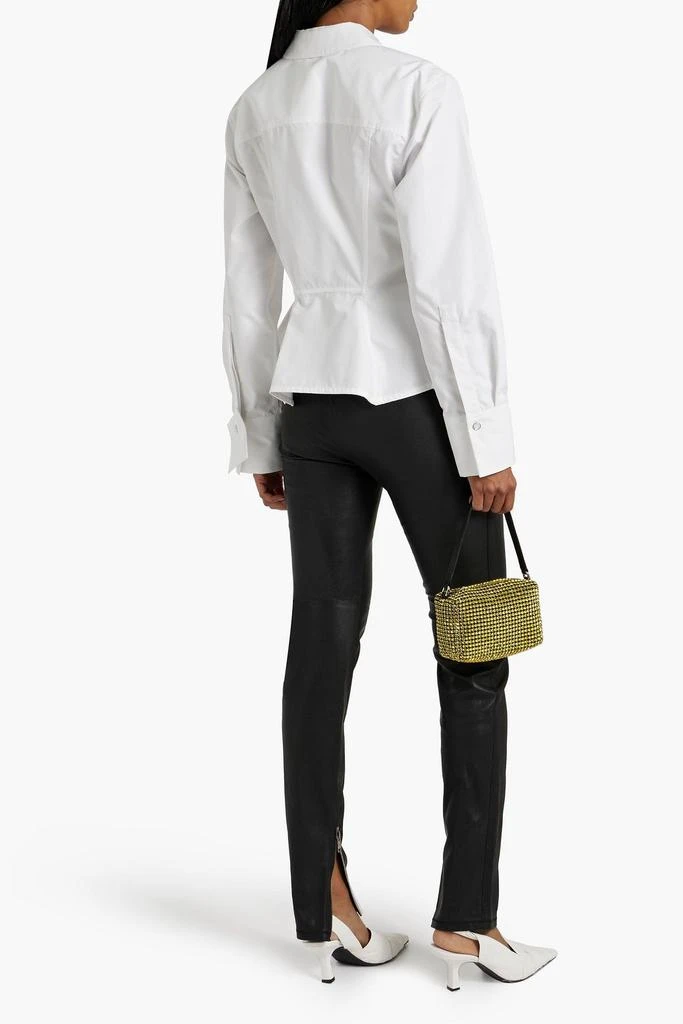 GIVENCHY Cotton-poplin peplum shirt 3