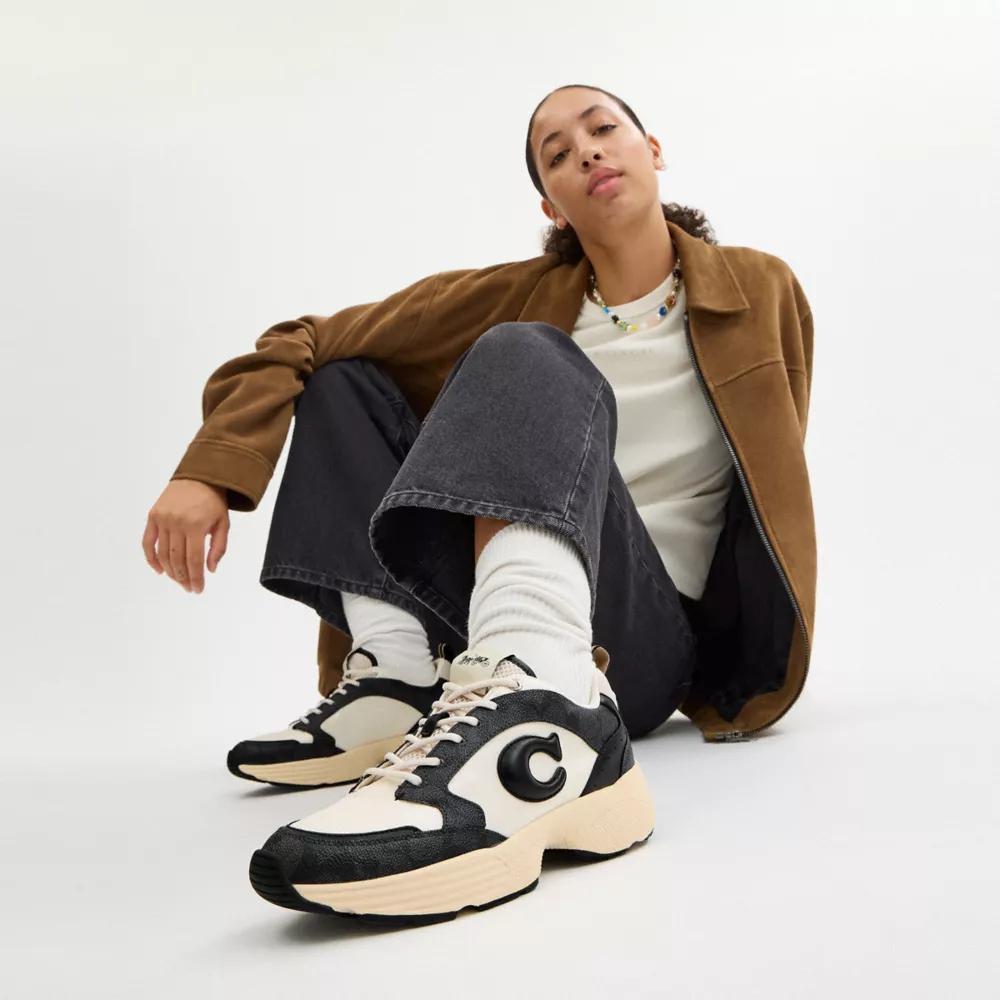 Shop Strider Sneaker In Signature Canvas on Sale at BeyondStyle