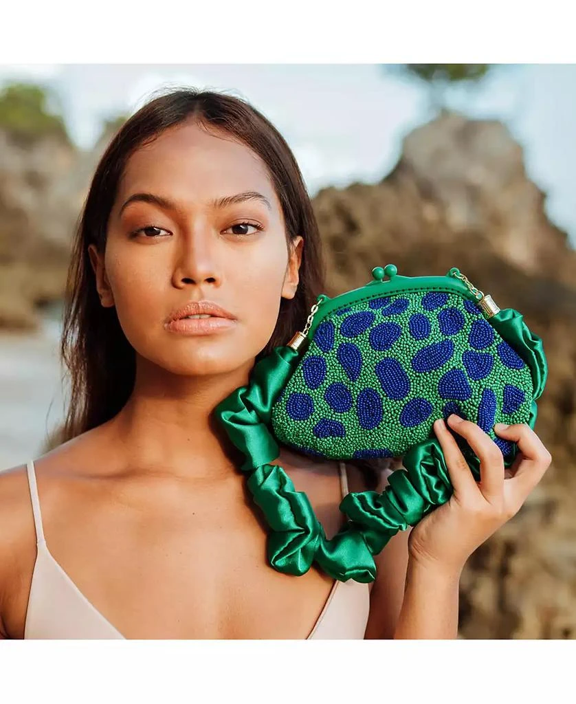 Brunna.co ARNOLDI Hand-beaded Clutch Bag In 3