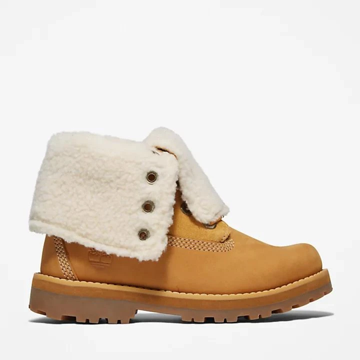 Timberland Courma Kid Warm-lined Fold-Down Boot for Youth in Yellow 1