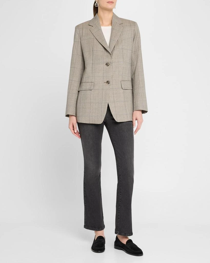 Weekend Max Mara Burgos Single-Breasted Check Blazer 2