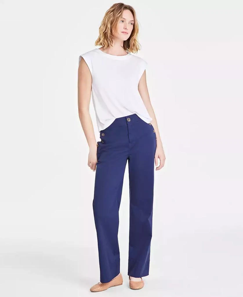 On 34th Women's Solid High-Rise Wide-Leg Sailor Pants, Exclusively at Macy's 1