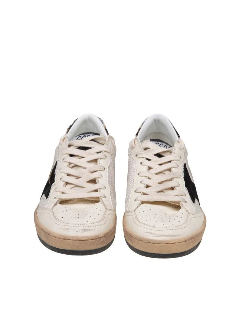 GOLDEN GOOSE GOLDEN GOOSE LEATHER AND CANVAS SNEAKERS 4