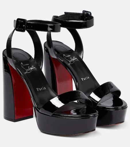 Christian Louboutin Movida Sabina patent leather platform sandals 1