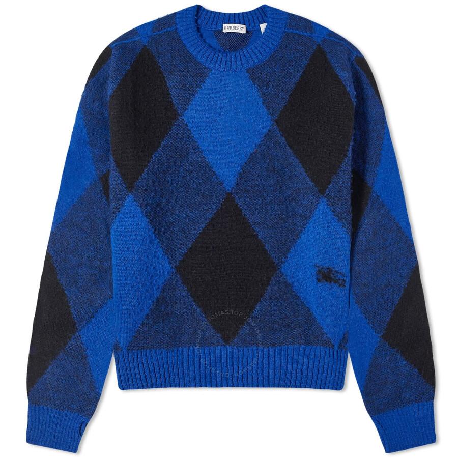 Burberry Large Check Crew Knit Sweater