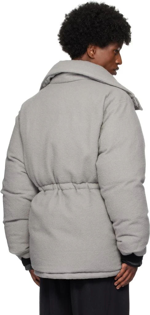 AURALEE Gray Brushed Alpaca Wool Down Jacket 3