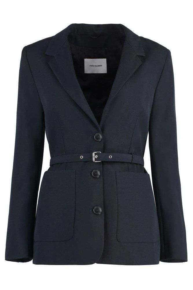Yves Salomon Yves Salomon Belted Three-Button Blazer