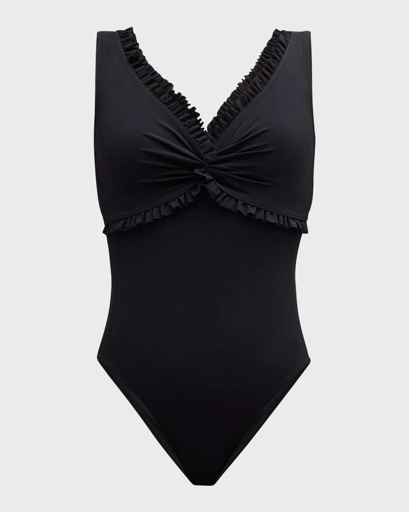 Karla Colletto Ruffle Twist Underwire One-Piece Swimsuit 1