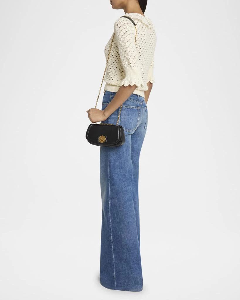 Chloé Horse Medal Wallet on Chain in Grained Leather 6
