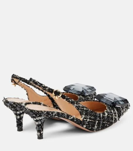 Gianvito Rossi Jaipur 55 bouclé slingback pumps 3