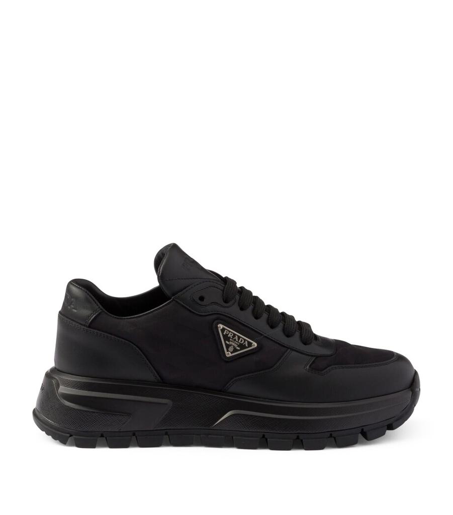 関税送料込み- PRADA PRAX 01 Re-Nylon スニーカー Prada Prax 01 Re-Nylon and Leather Sneakers - Casual Shoes