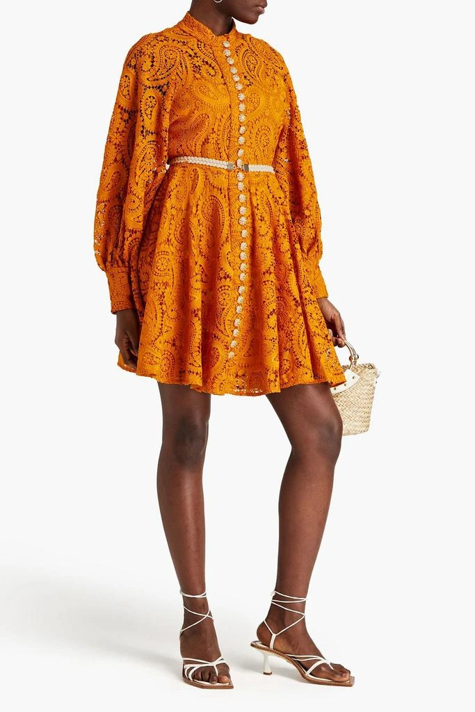 Zimmermann Embellished macramé lace mini dress 2