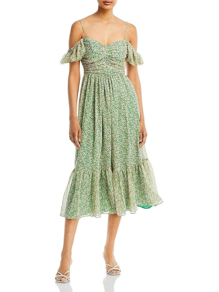 Bardot Womens Floral Print Long Midi Dress 1