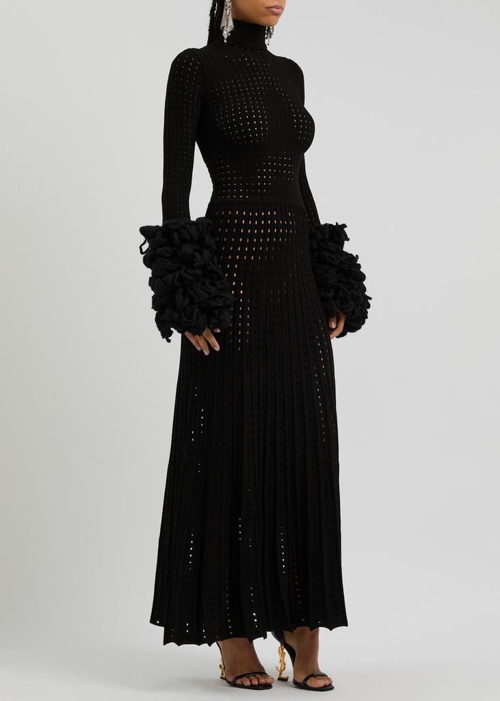 A.W.A.K.E MODE Ribbed pointelle-knit maxi dress