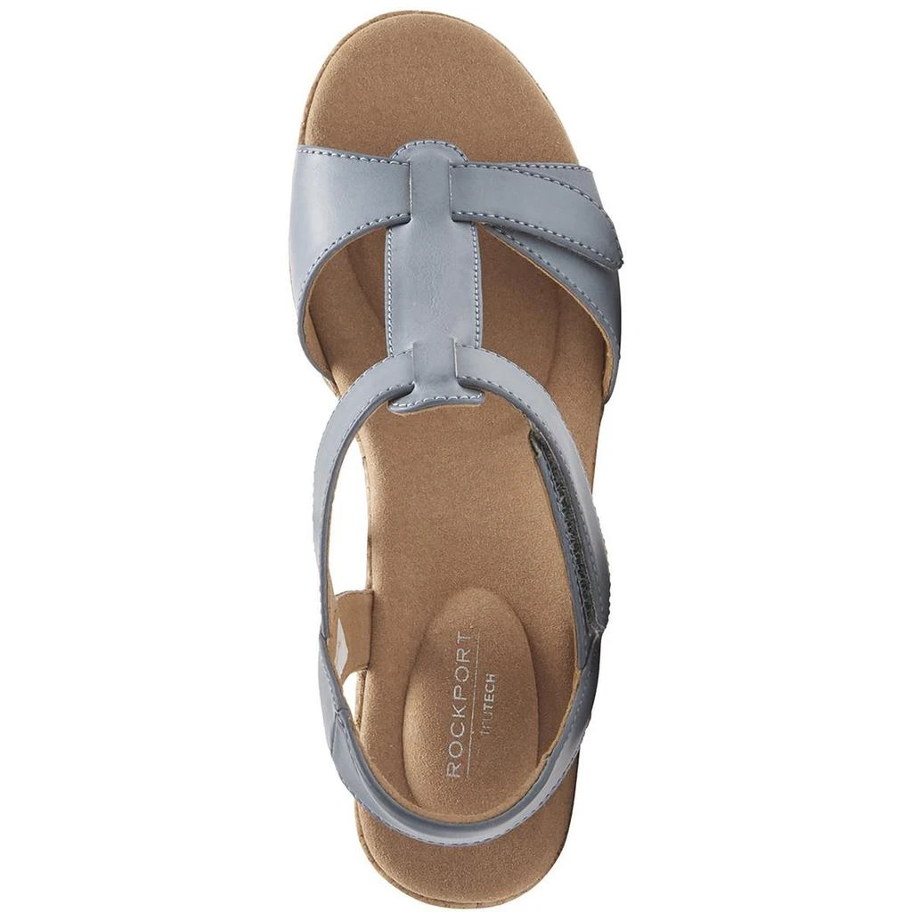 Rockport Womens Faux Leather T-Strap Slingback Sandals 3