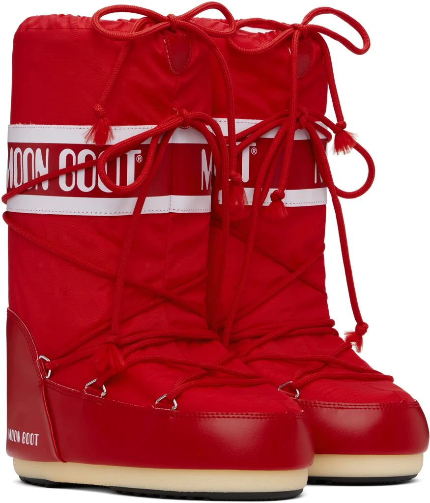 Moon Boot Red Icon Nylon Boots 4