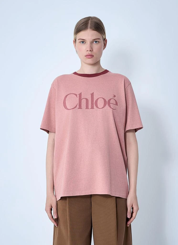 Chloé Logo Motif T-Shirt 1