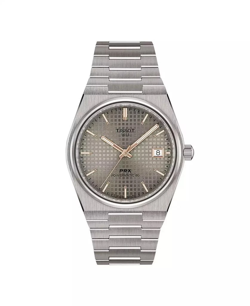 Tissot Unisex Gray Titanium Bracelet Watch, 38mm
