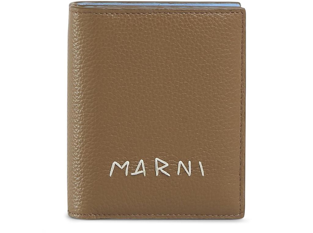 MARNI Leather zip-around bifold wallet with Marni mending creta  one-size-one-size - Wallets - Free Shipping - BeyondStyle